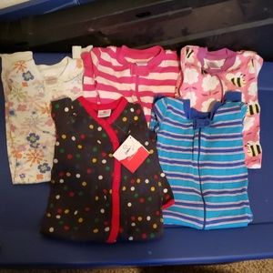 Lot of 5 Hanna Andersson sleepers 80cm 18-24months